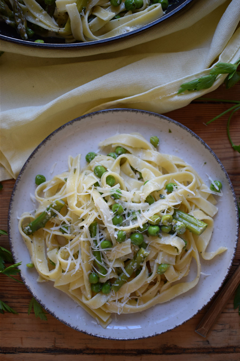 Pasta Primavera With Asparagus And Peas - Julia's Cuisine