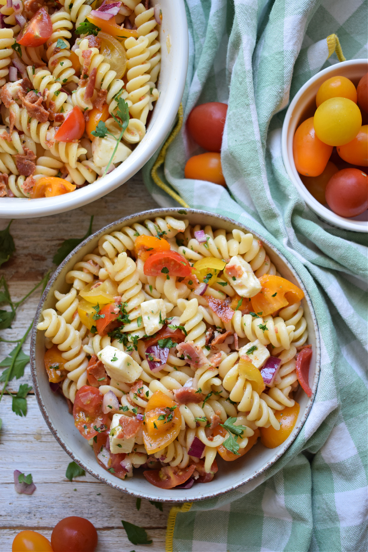 Bacon Tomato Pasta Salad Julias Cuisine 1496