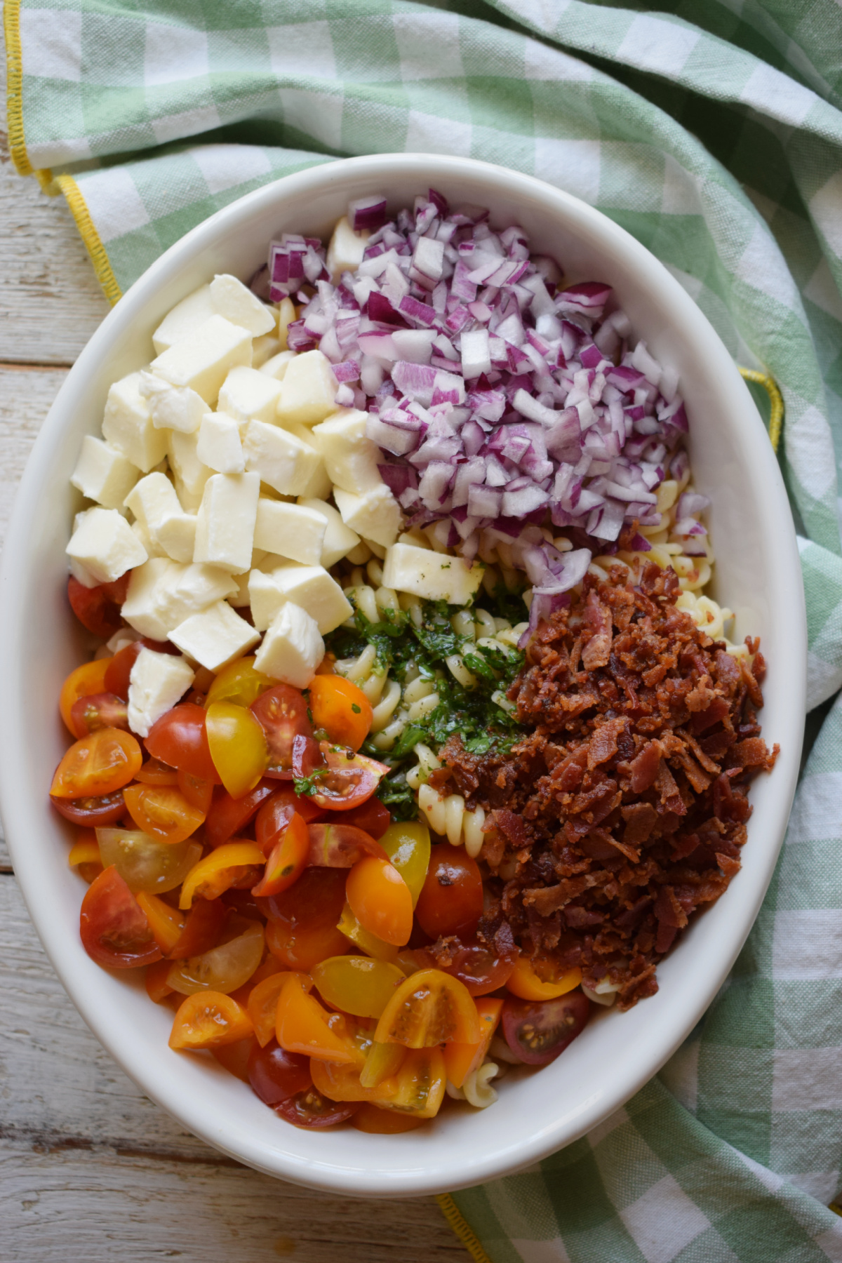 Bacon Tomato Pasta Salad - Julia's Cuisine