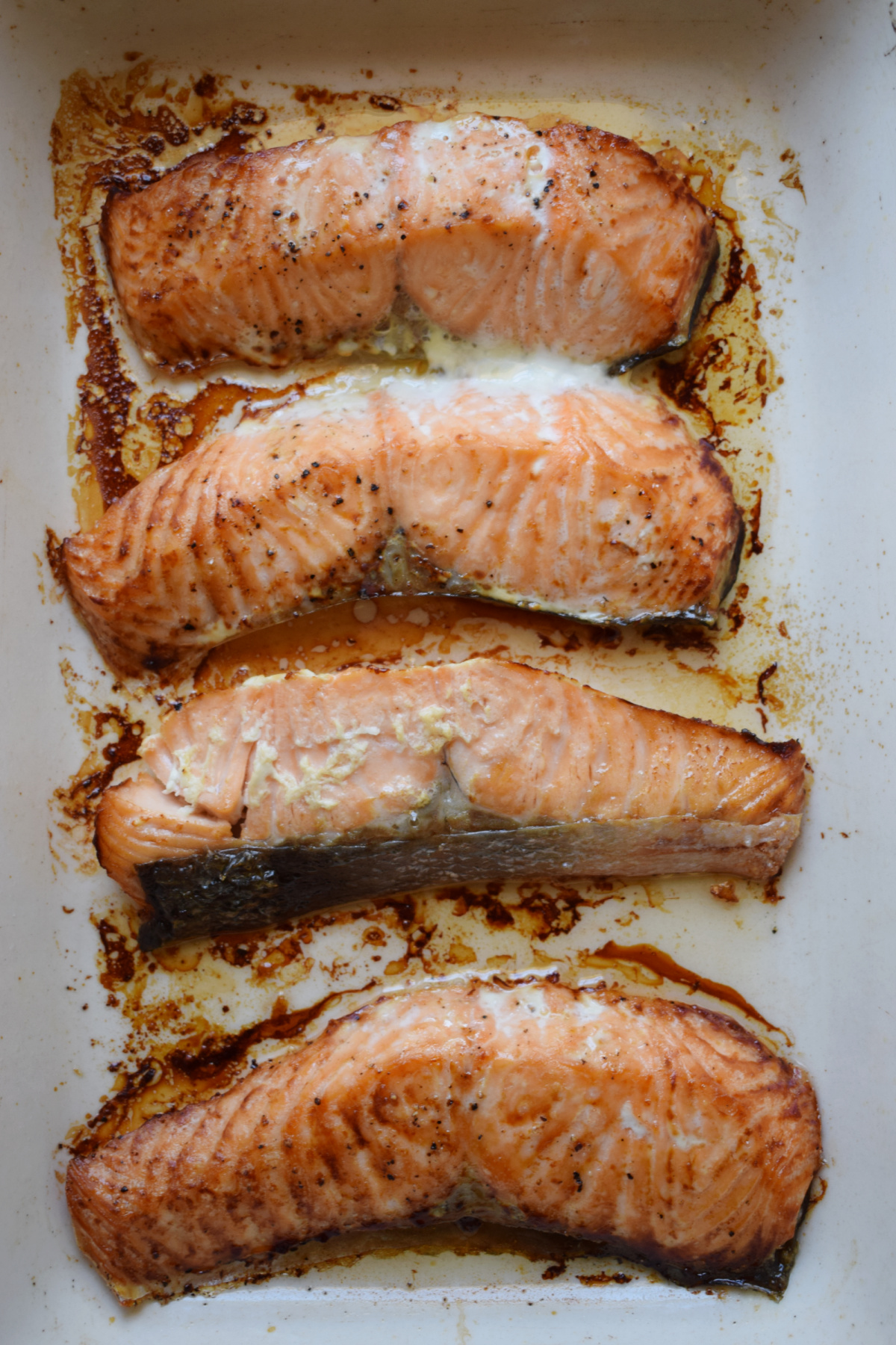 Baked Salmon with a Lemon Basil Cream Sauce - Julia's Cuisine