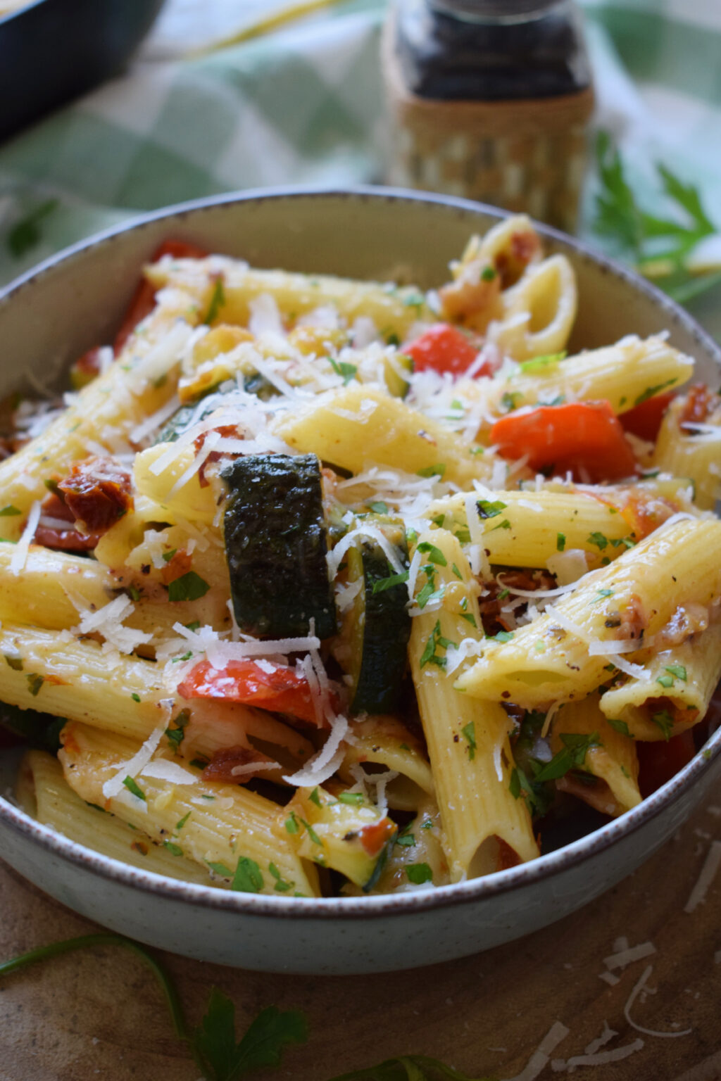 Sun Dried Tomato Penne Pasta - Julia's Cuisine