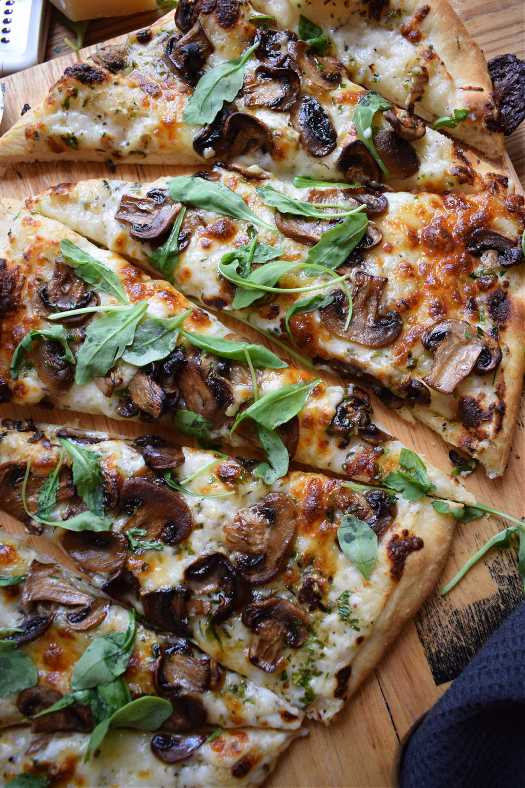 Mushroom & Caper Pizza - Julia's Cuisine