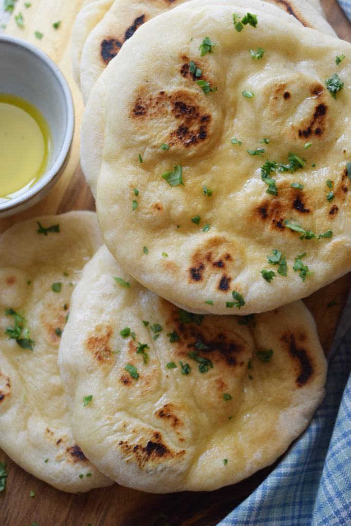 Flatbreads with olive oil.