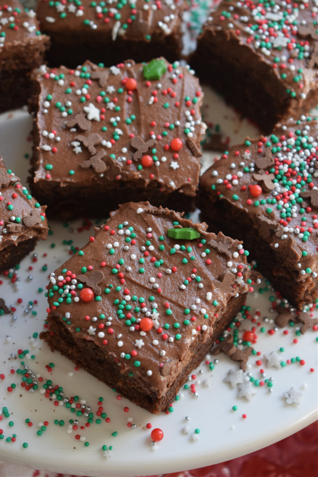 christmas chocolate brownies - easy make-ahead christmas desserts for a crowd