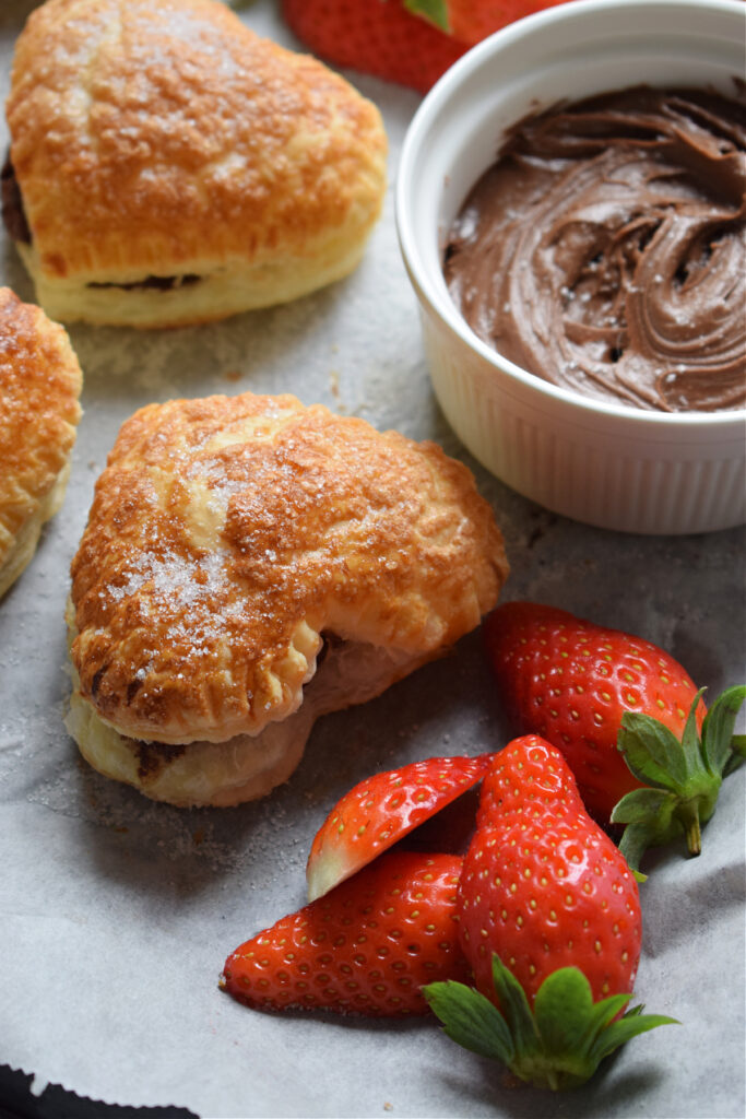 Chocolate filled pastry.