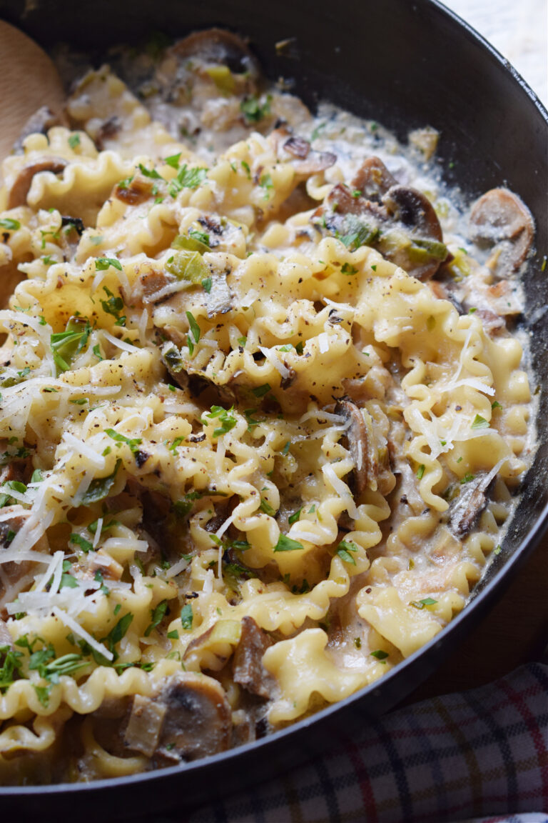 Mushroom and Ricotta Pasta - Julia's Cuisine