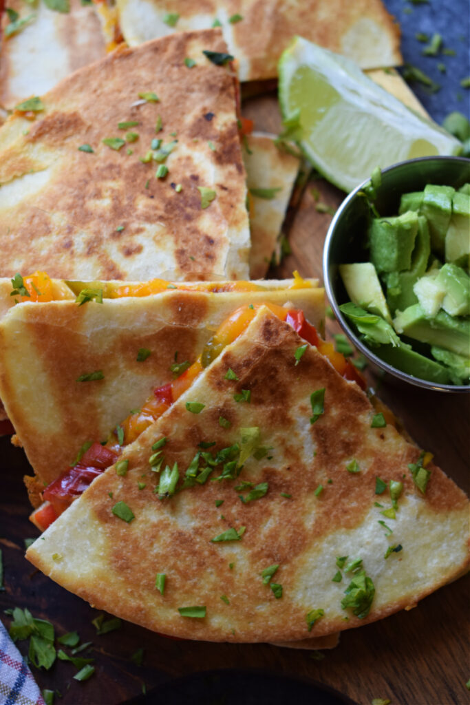A stack of quesadillas.