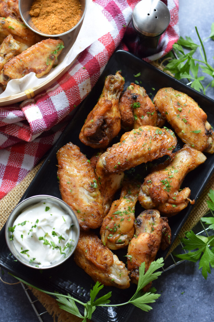 Wings with a dip.