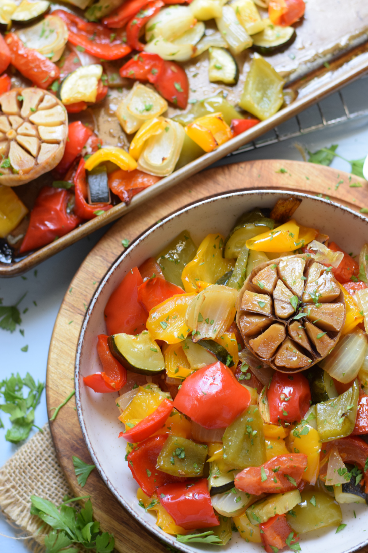 Sheet Pan Roasted Mediterranean Vegetables - Julia's Cuisine