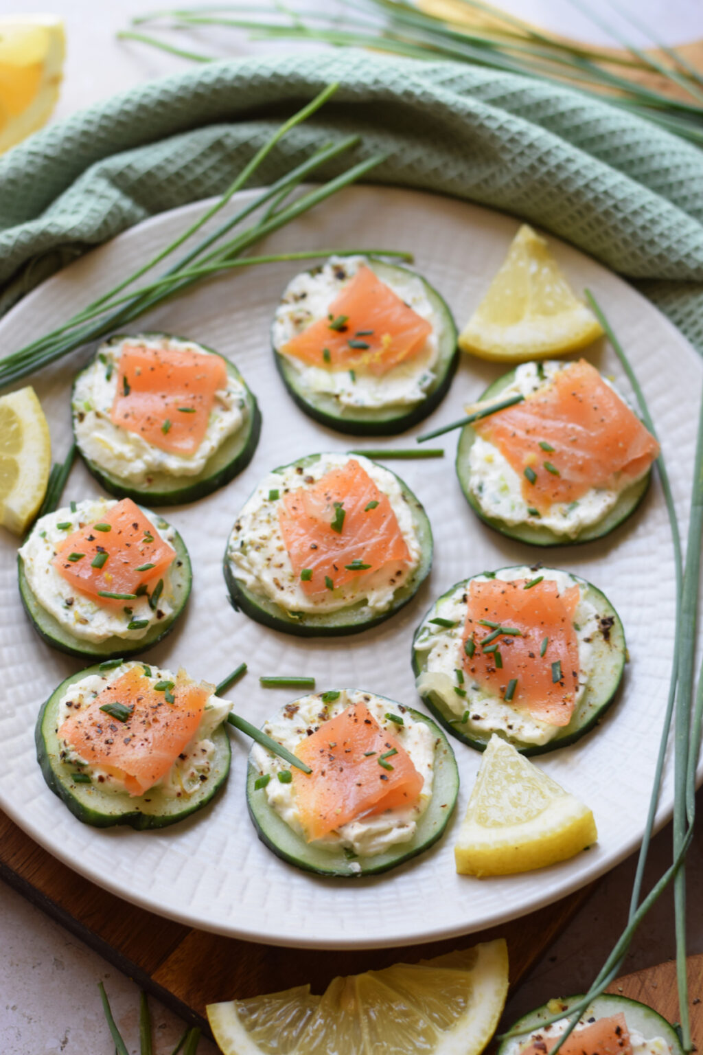 Cucumber Smoked Salmon Bites - Julia's Cuisine