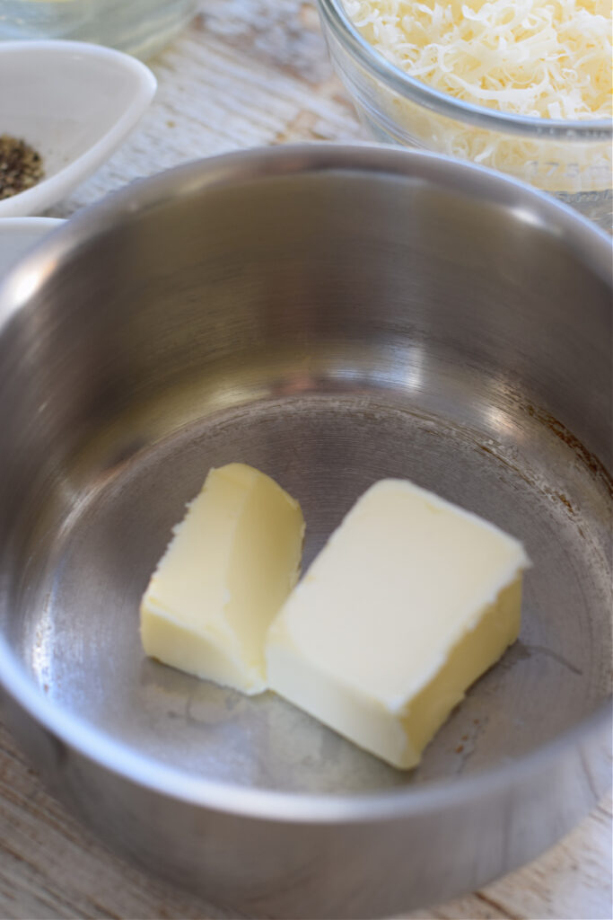 Butter in a small saucepan.