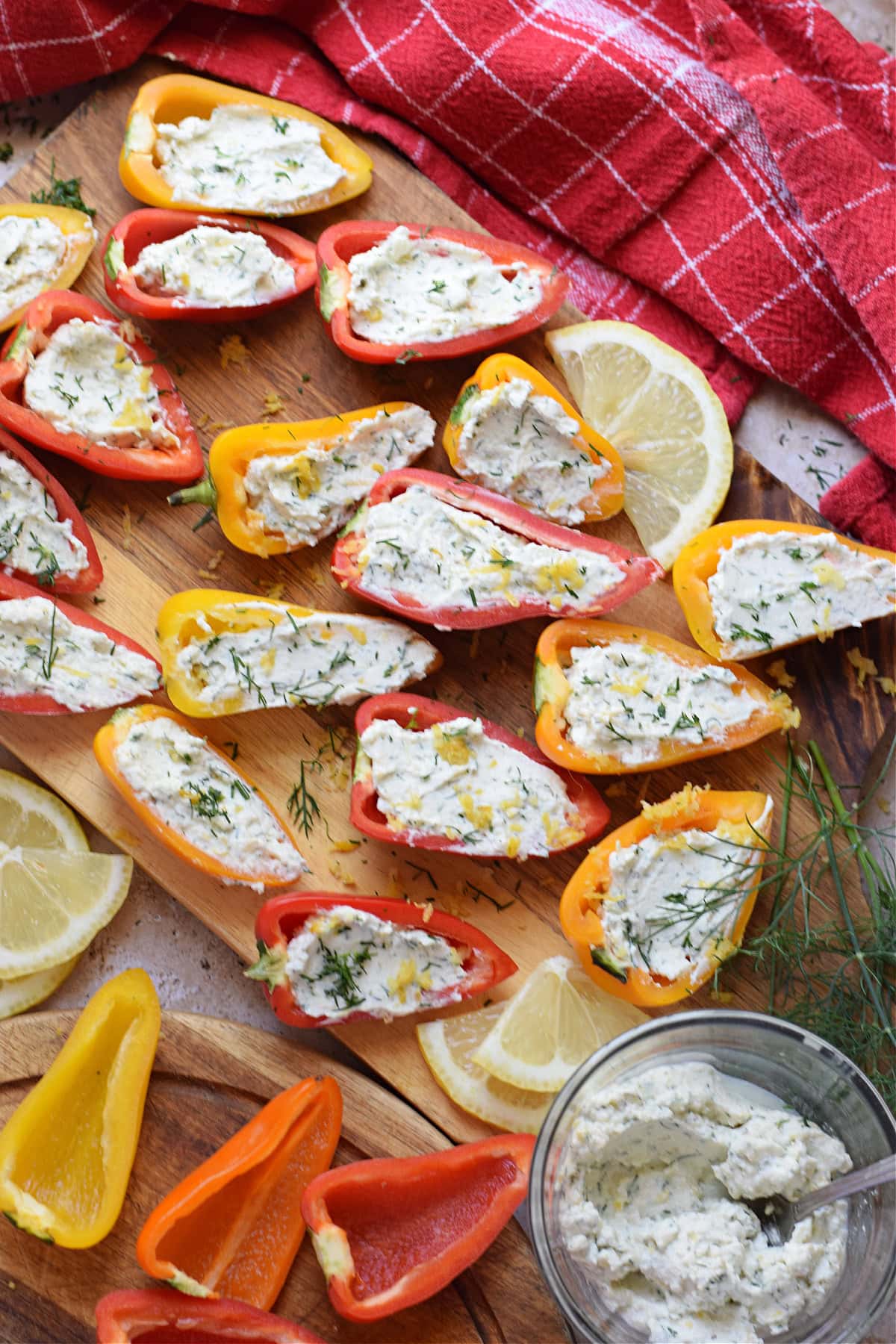 Mascarpone and Dill Stuffed Mini Peppers