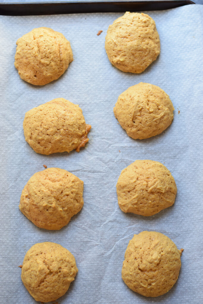 Baked pumpkin cookies.