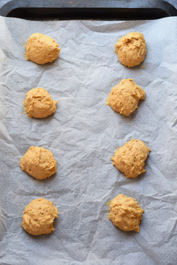 Ready to bake pumpkin cookies.