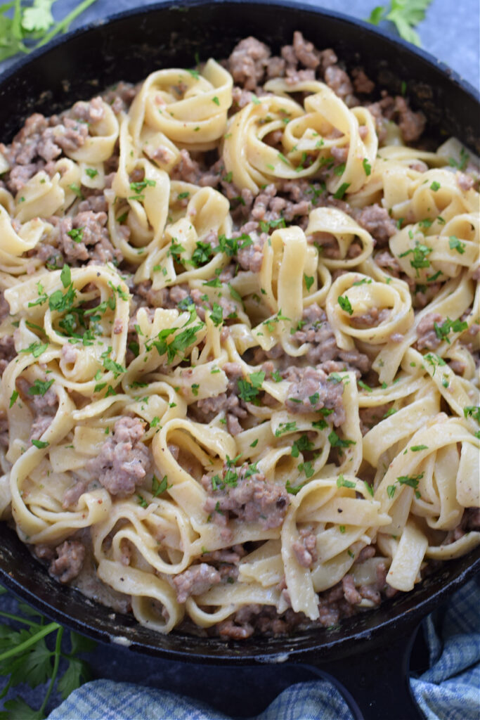 Ground Beef Stroganoff.