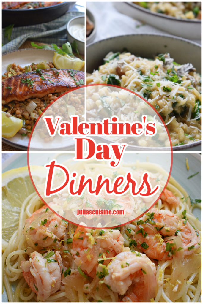 Recipes for Valentine's Day dinners.