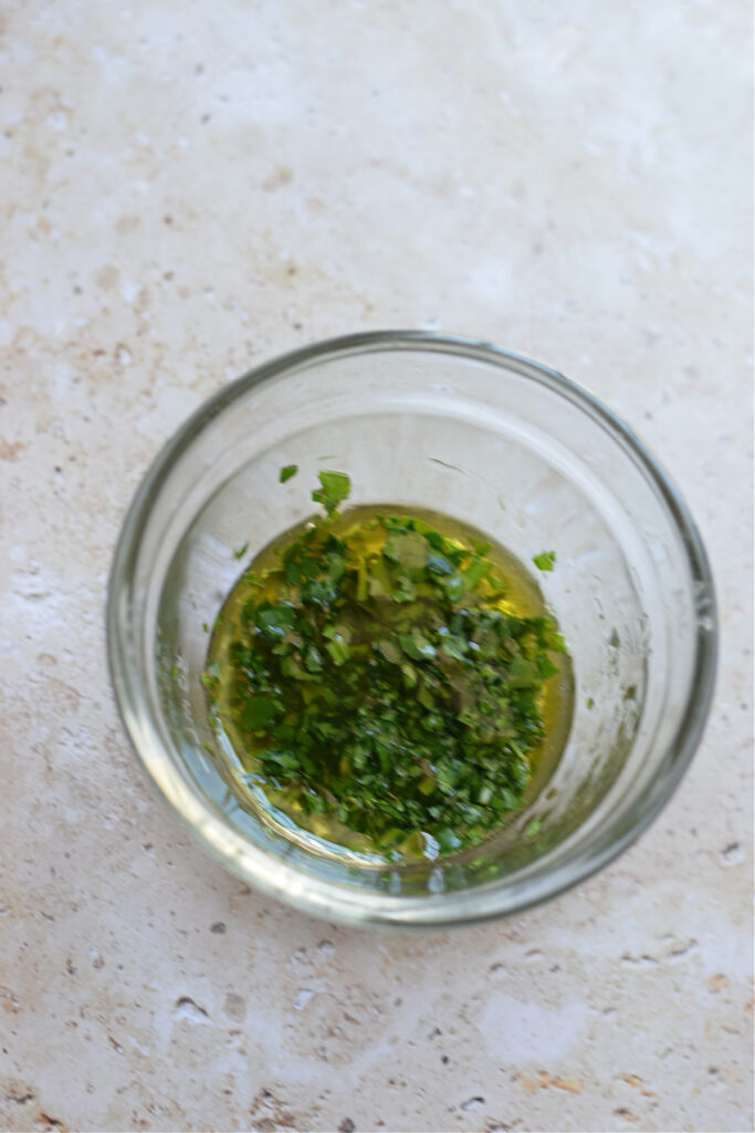 Vinaigrette in a bowl.