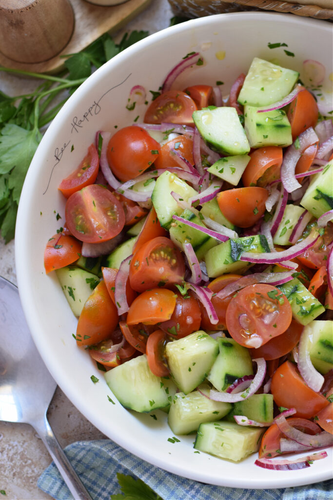 Fresh salad in a bowl.