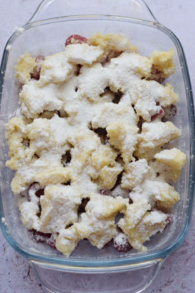 Ready to bake cobbler.