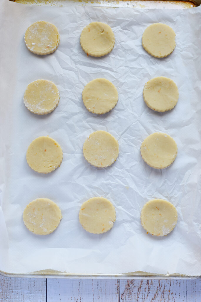 Ready to bake shortbread cookies.