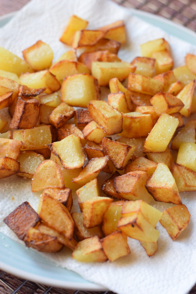 Lay out the wraps and add the potatoes.