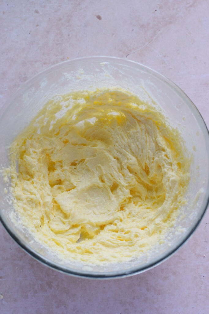 Add vanilla extract to cake batter.