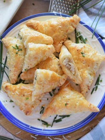 Chicken puff pastry bites.