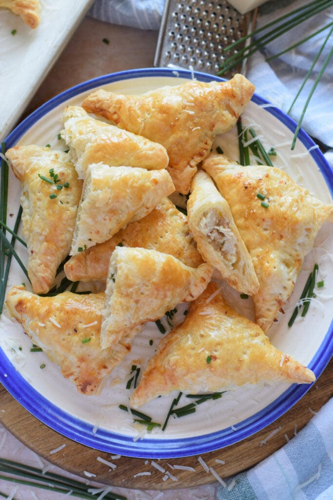 Chicken puff pastry bites.
