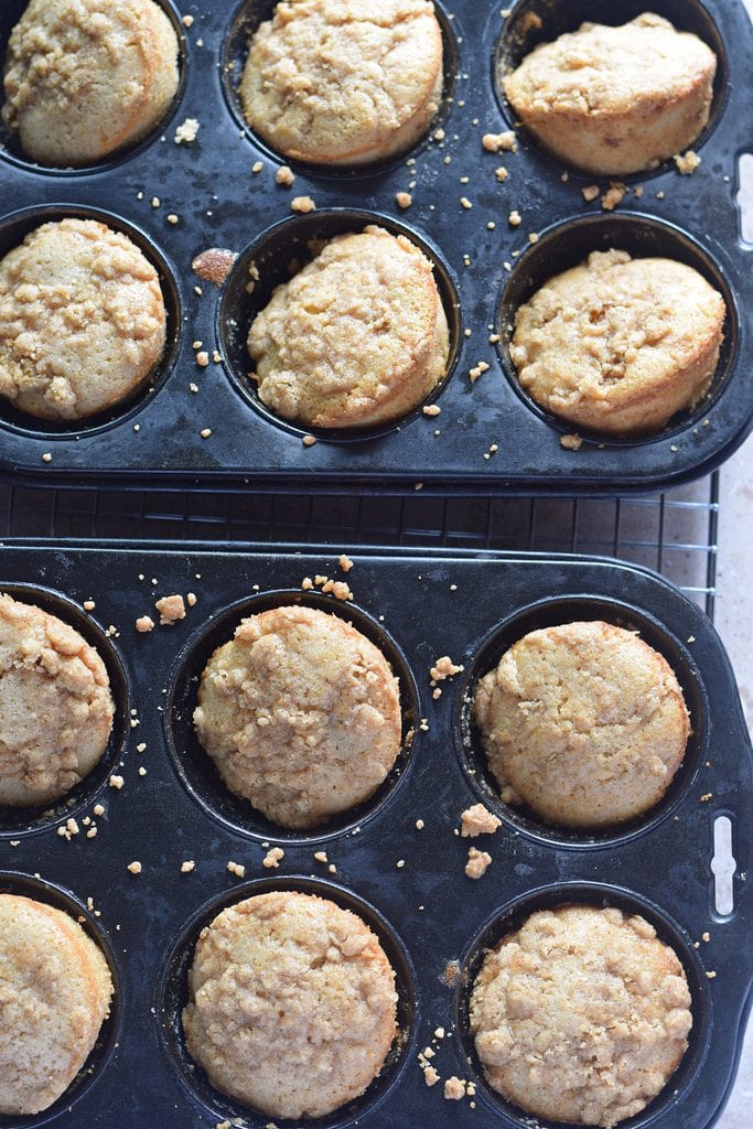 Baked apple muffins.