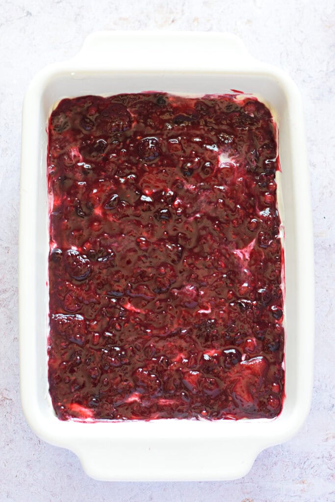 Ready to chill no bake cheesecake.