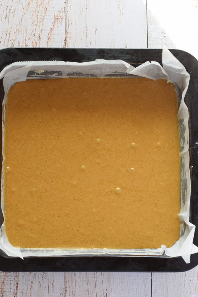 Ready to bake blondies.
