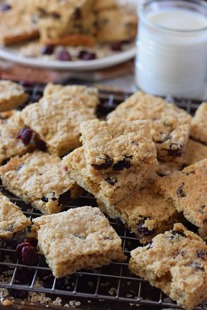 Cranberry oat bars.