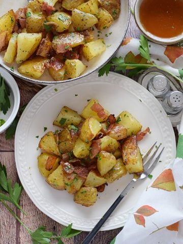 Bacon roasted potatoes.