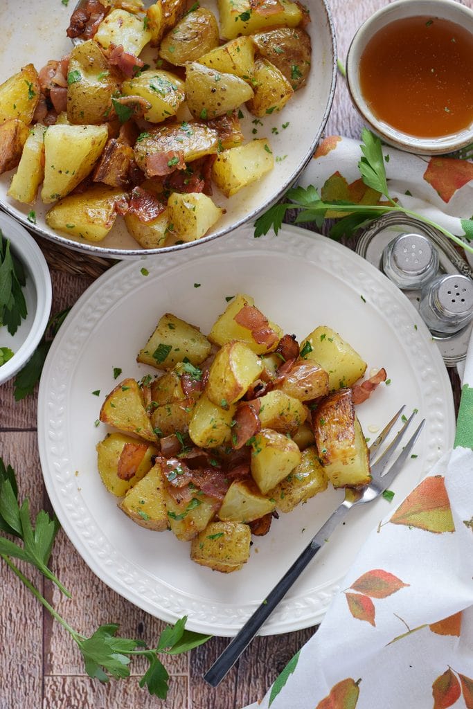 Bacon roasted potatoes.