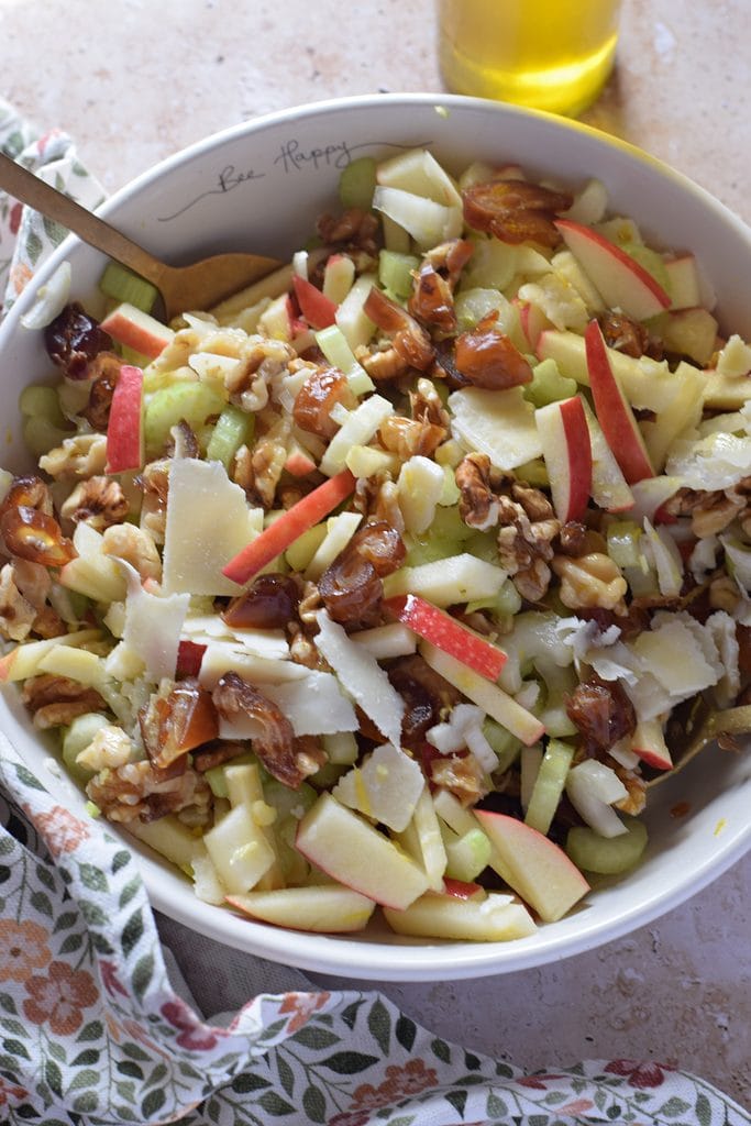 Chopped salad in a bowl.
